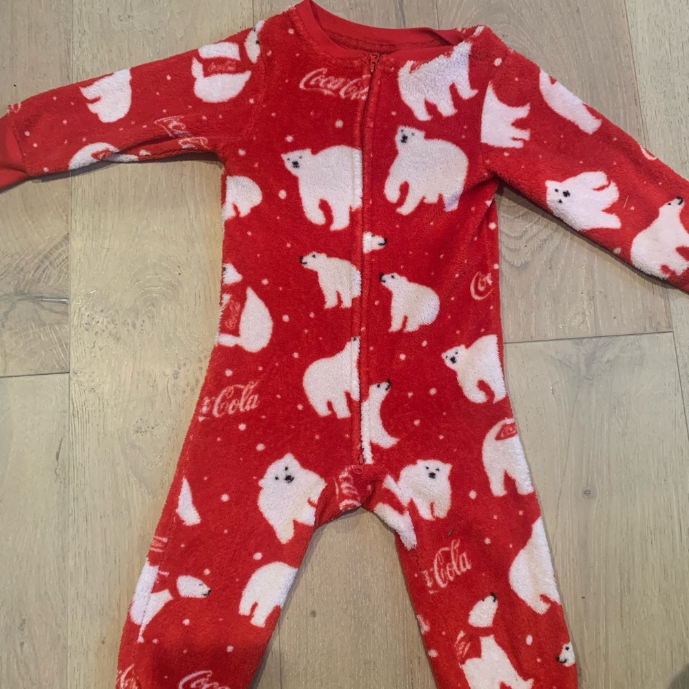 Kids Iconic Coca-Cola Polar Bear Pajamas